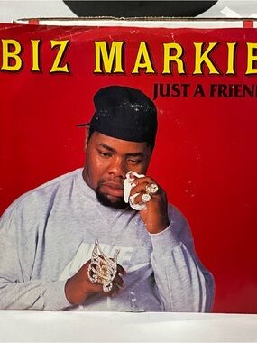 BIZ MARKIE Just A Friend COLD CHILLIN' 7” 45rpm Picture Sleeve